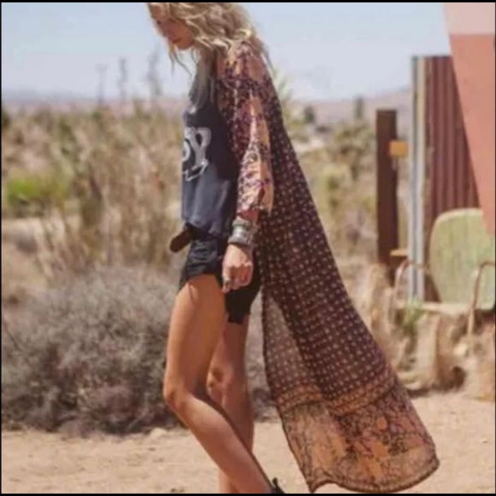 Spell desert rose kimono duster